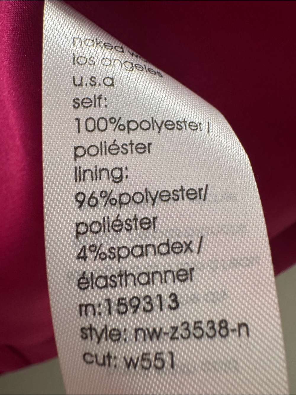 Naked Wardrobe Pur-Suit Me Oversized Blazer Fuchsia Pink Size S NWOT - Picture 9 of 10